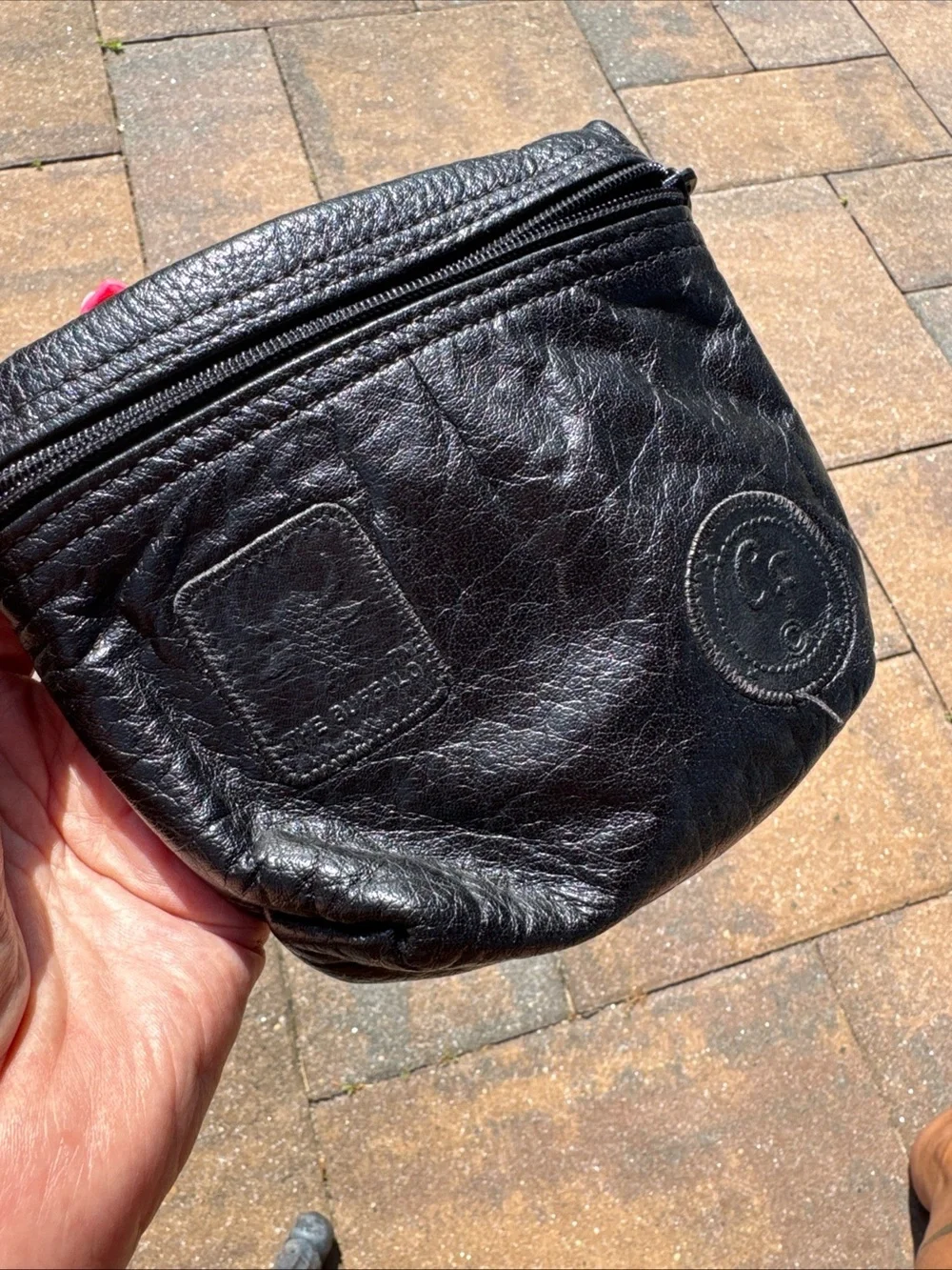 Carlos Falchibkack buffalo  Leather Cosmetic Pouch unisex
